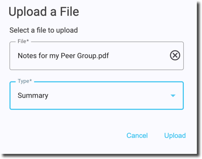 Upload a file